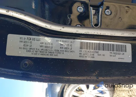 2018 Chrysler 300 Limited z USA, uszkodzony, nr VIN 2C3CCAEG5JH137002